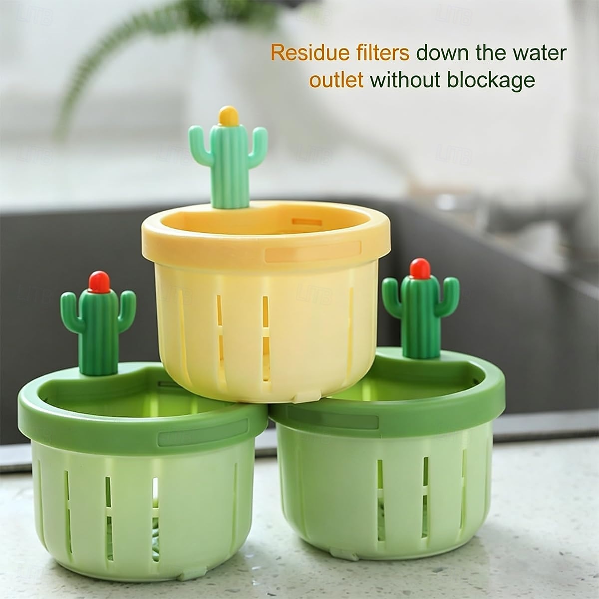2 Pack Cactus Kitchen Sink Strainer, Anti-Clogging Drain Filter Basket, Cute Sink Stopper Food Catcher with Easy-Lift Handle, Universal Sink Residue Filter for Kitchen & Bathroom Sinks 2026 - $8.99 –P5