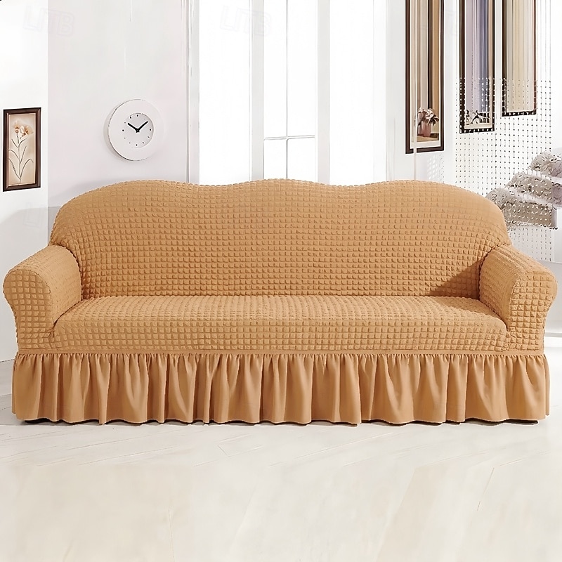 Country Style 3D Stretch Sofa Cover with Skirt, Washable Elastic Couch Slipcover for 1/2/3/4 Seater, Fitted Furniture Protector 2026 - $47.99 –P10