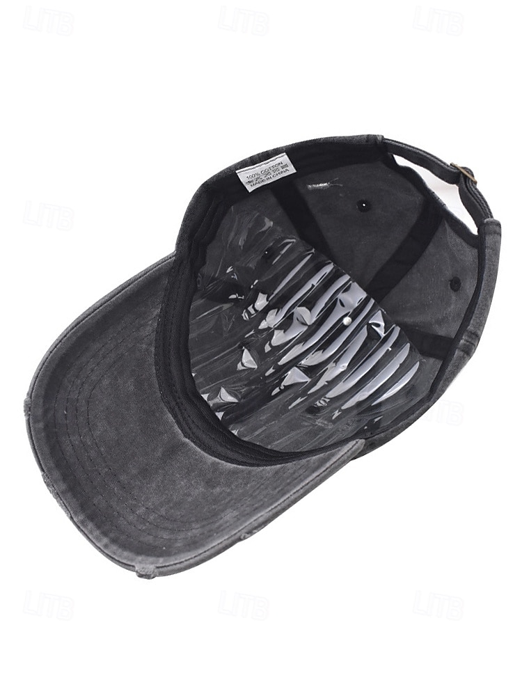 férfi vintage mosott, kopott pamut baseballsapka, állítható apuka sapka, többszínű retro alkalmi kültéri sapka utazáshoz, túrázáshoz, horgászathoz, mindennapi viselethez 2026 - $11.99 –P9