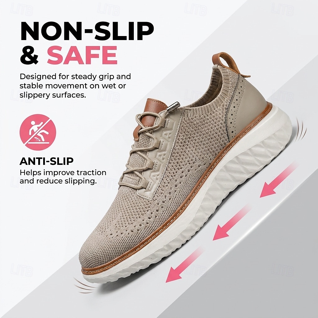 Men's Casual Athletic Sneakers – Breathable Lightweight Comfort Shoes, Smart Casual Footwear for Office, Travel and Everyday Wear 2026 - $46.99 –P8