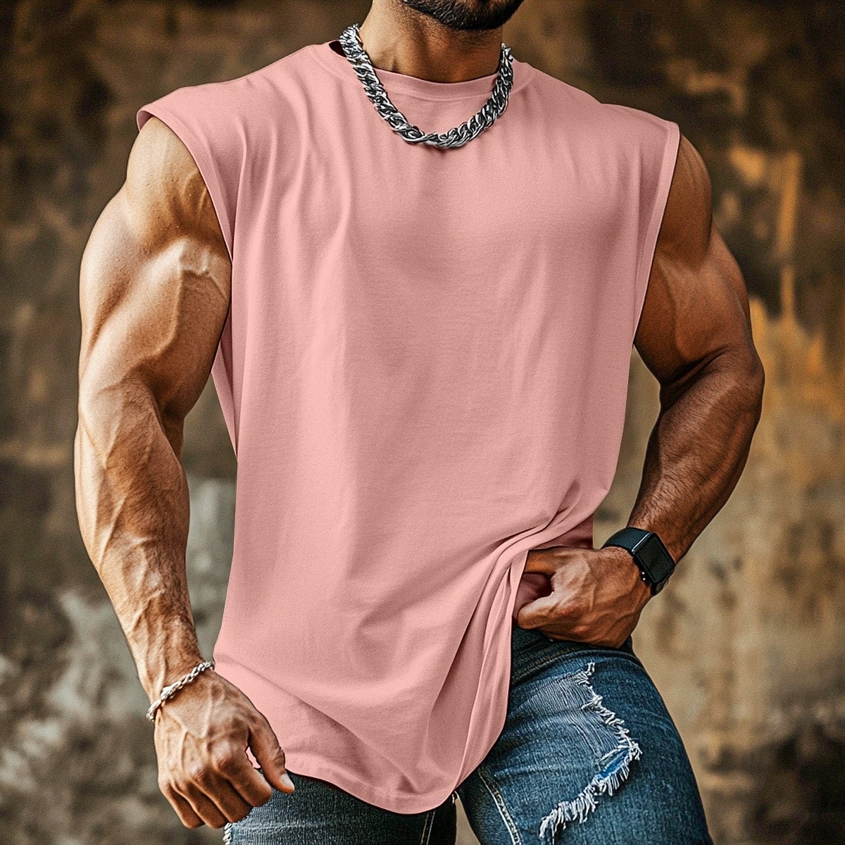 Bărbați Cămașă Waffle Bluză Sub Cămașă Cămașă fără mâneci Fără manșon Stil Nautic Rundă Vară Simplu Modă Designer Muşchi Crewneck Casual În aer liber Ieșire Negru Alb Verde Închis Top tricou pentru 2026 - $23.99 –P3