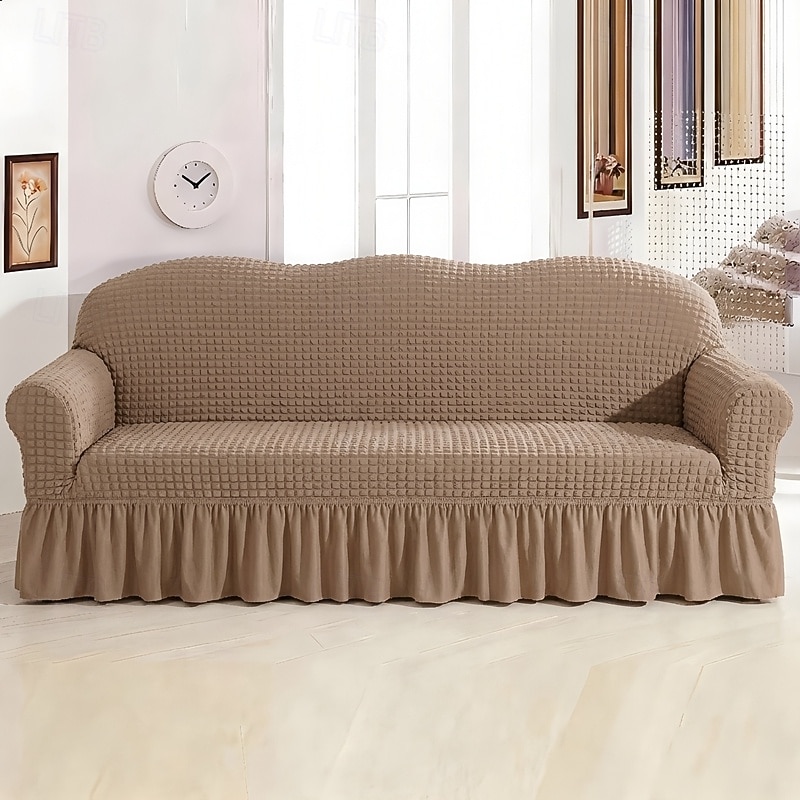 Country Style 3D Stretch Sofa Cover with Skirt, Washable Elastic Couch Slipcover for 1/2/3/4 Seater, Fitted Furniture Protector 2026 - $47.99 –P2