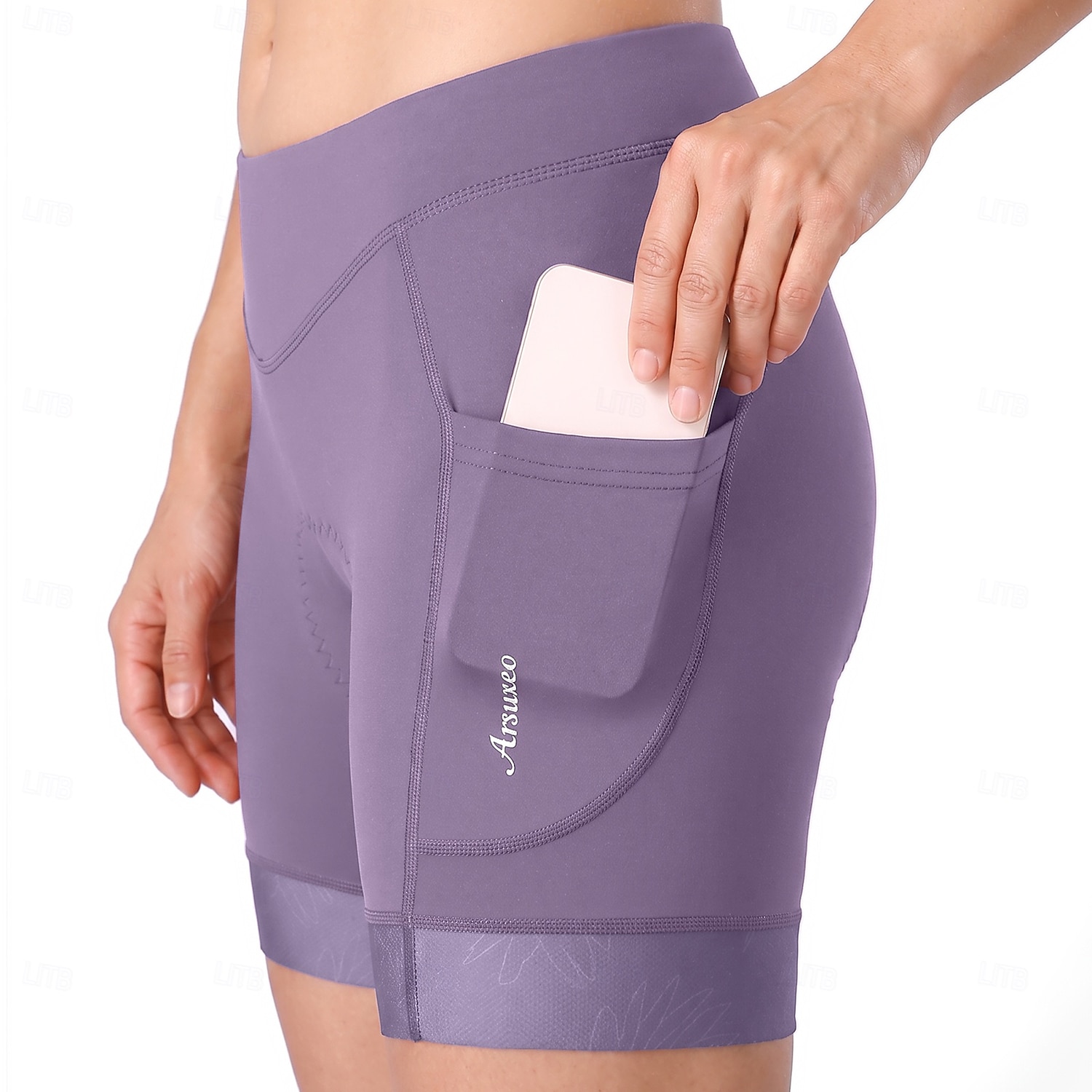 Arsuxeo Femmes Couleur Unie Shorts de route Shorts de sous-vêtements de cyclisme Pantalons de cyclisme Vélo Shorts Shorts de sous-vêtements Coupe ajustée Des sports Bonne ventilation Réduit les de 2026 ? $31.99 –P32