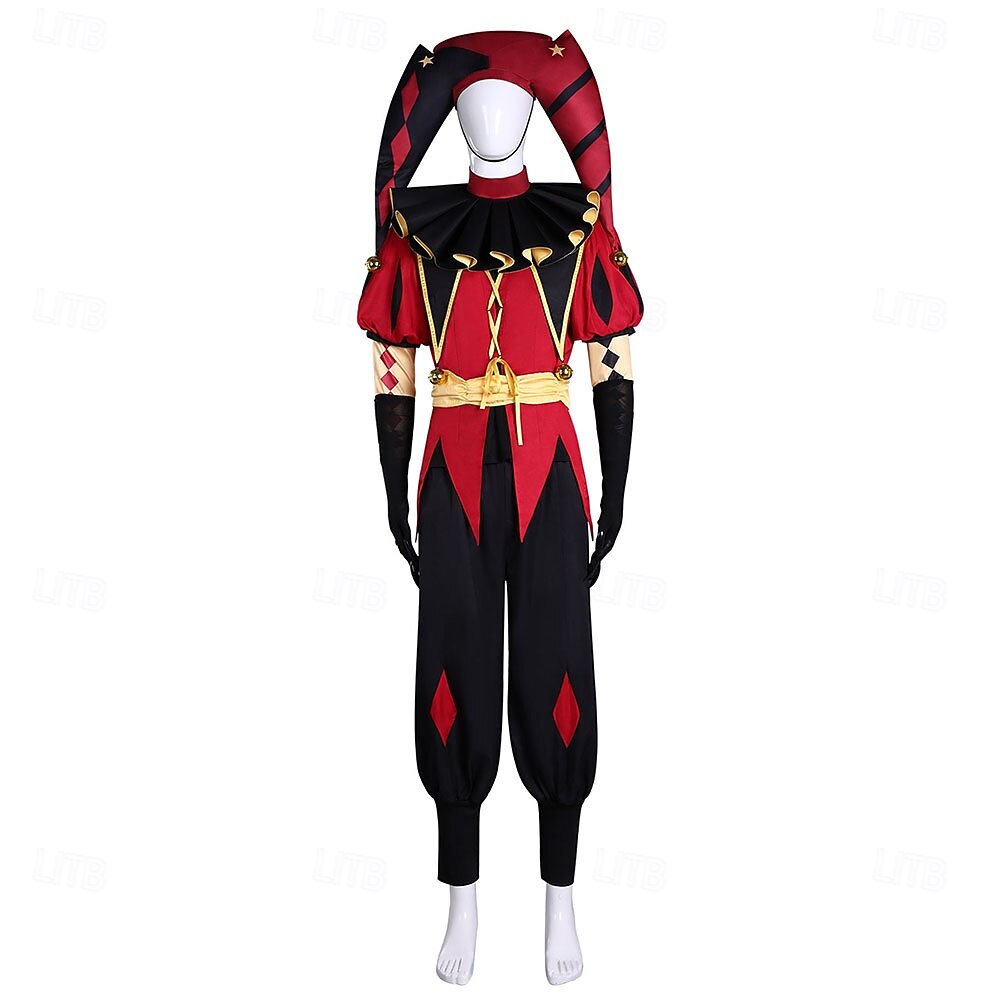 Horror Circus Clown Jester Fancy Costume Cosplay  Video Game Costumes for Adults' Men's Halloween Carnival Performance Comic Con Anime Expo 2026 - $116.99 –P21