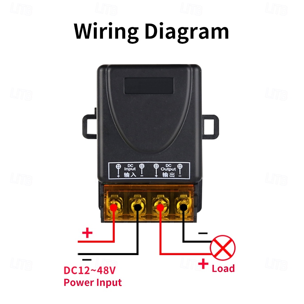 DC 12V 24V 36V 48V Wireless Remote Control Switch, High Power Relay Receiver with 2-Button RF Transmitter for LED Lights, Water Pumps, Motors, Gate Openers, Industrial Equipment, DIY Projects 2026 - $12.99 –P9