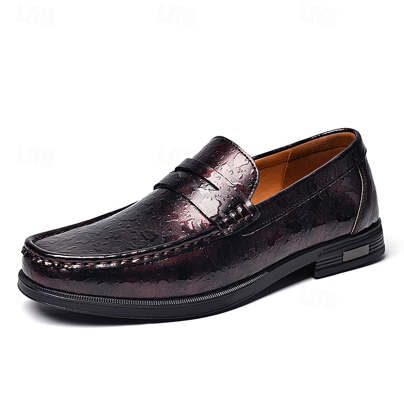 Men's Vintage Penny Loafers, Slip-On Business Casual Dress Shoes, Classic Comfort Shoes for Music Festival, Parties, Office, Daily Wear 2026 - $59.99 –P1