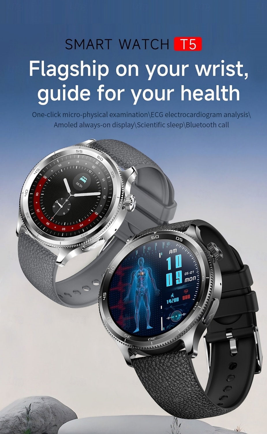 Smart Watch for Men (Answer/Make Calls), 1.39" Round HD Touch Screen Fitness Tracker with Heart Rate Sleep SpO2 Monitor, IP68 Waterproof Activity Tracker, Business Smartwatch for Android iOS 2026 - $86.99 –P1