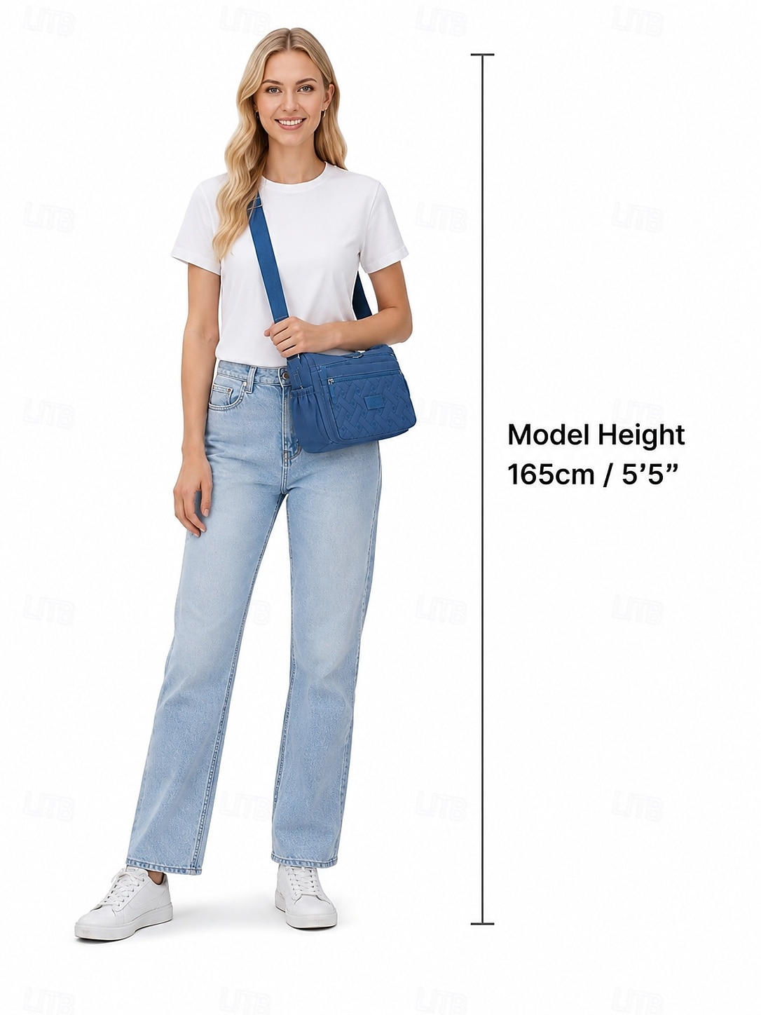 Bolso bandolera de nailon con múltiples bolsillos para mujer: bolso de hombro ligero e impermeable para viajes, trabajo y uso diario 2026 - $24.99 –P2