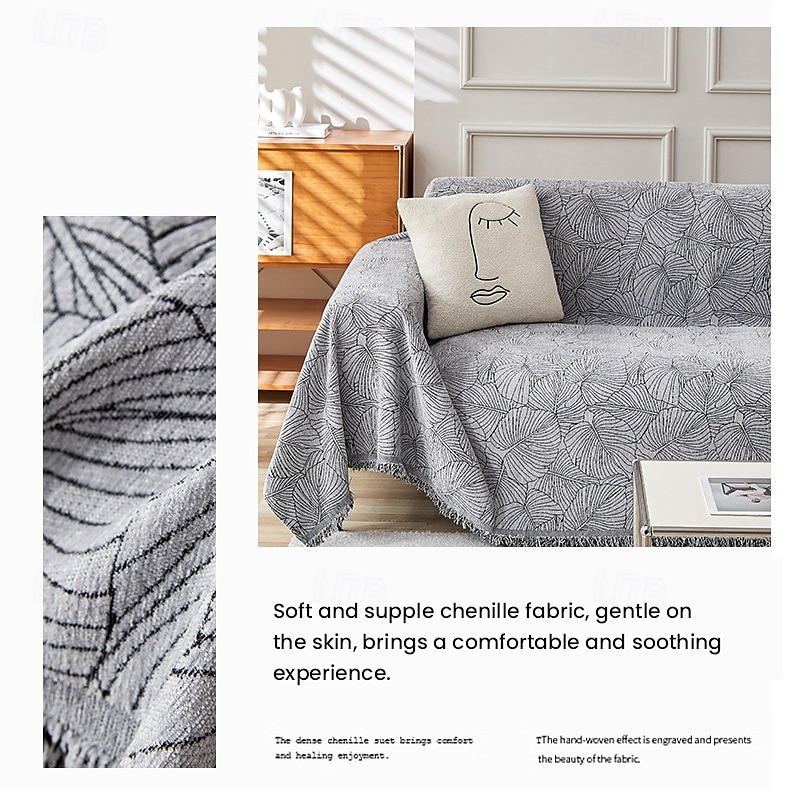 Sofa Cover Blanket One Piece Couch Cover Anti Cat Scratch Herringbone Sofa Slipcover Full Coverage Furniture Protector Washable Sofa Throw for Living Room 2026 - $7.99 –P2