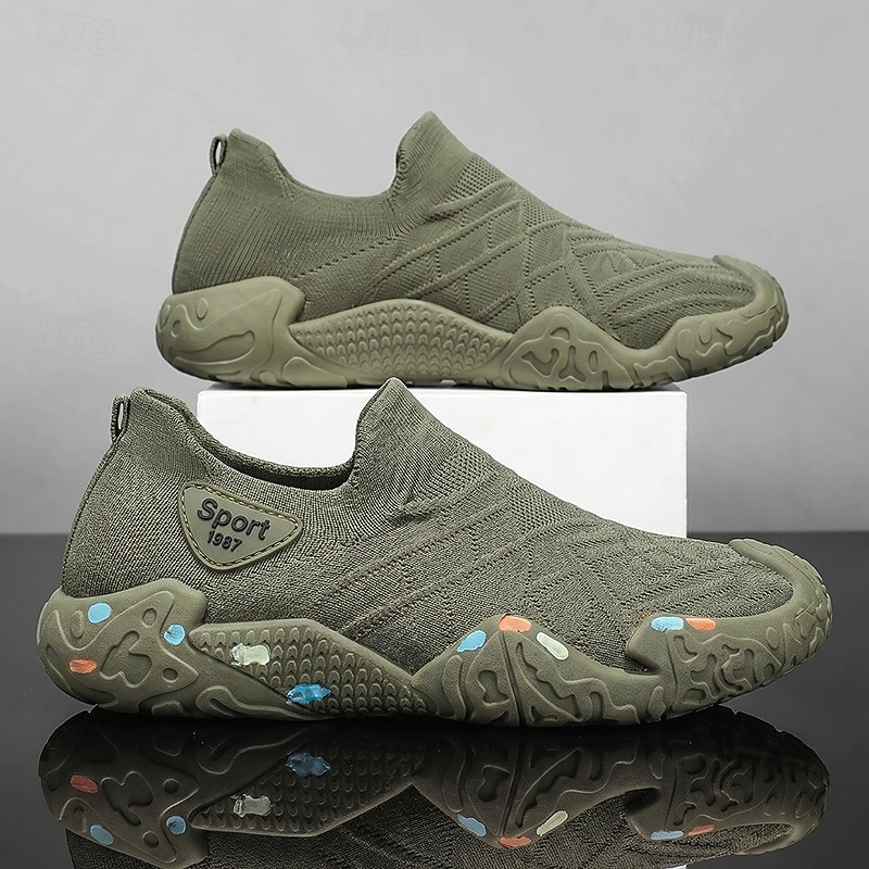 Men's Beige Outdoor Sneakers – Lightweight Breathable Walking Shoes, Non-Slip Comfort Footwear for Hiking, Travel, Camping and Everyday Wear 2026 - $34.99 –P5