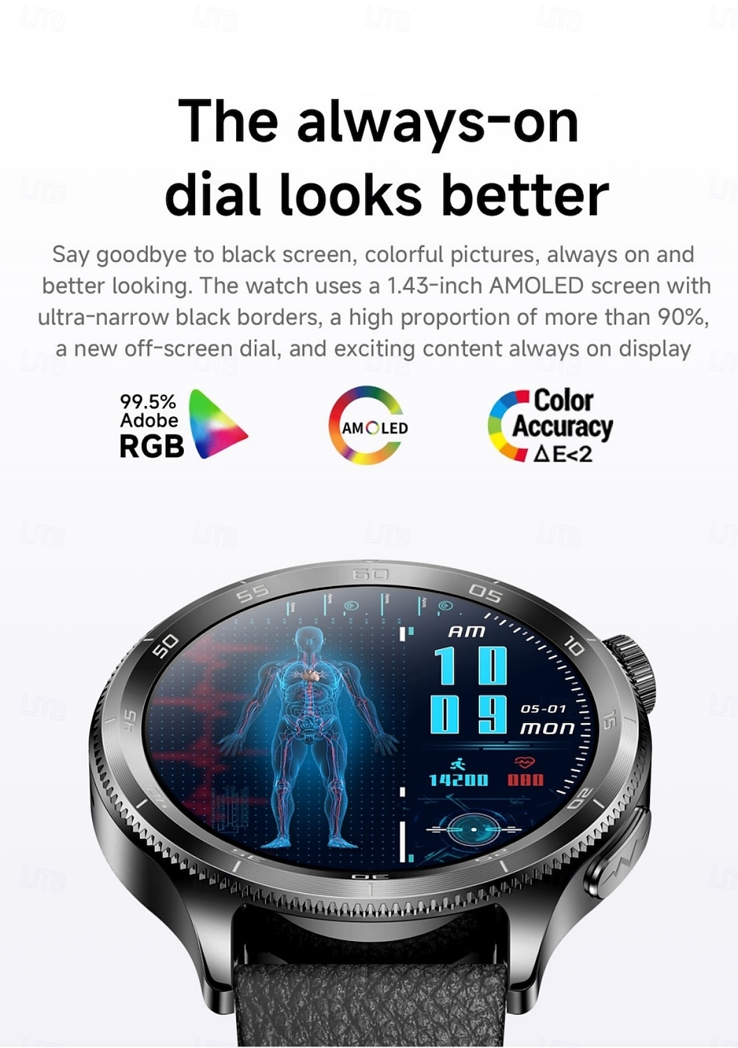 Smart Watch for Men (Answer/Make Calls), 1.39" Round HD Touch Screen Fitness Tracker with Heart Rate Sleep SpO2 Monitor, IP68 Waterproof Activity Tracker, Business Smartwatch for Android iOS 2026 - $86.99 –P3