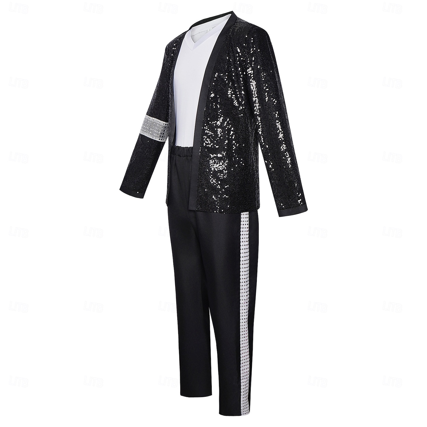 Vedetă pop din anii '80 Cântăreaţă Ținute Costum fantezie Icoane muzicale și scenă Cosplay for Bărbați Adulți Halloween Carnaval Săptămâna Cărții Performanță Scenă Simfonia Poveștilor 2026 - $55.99 –P2