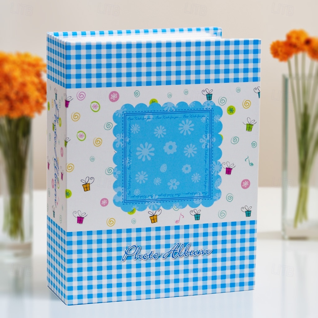 6-Inch Photo Album with 200 Pockets, Colorful Plaid Cover Photo Book, Large Capacity Picture Storage Album for Family Memories, Kids Photos, Travel Pictures and Baby Photos, Cute Scrapbook Style Album 2026 - $11.99 –P1