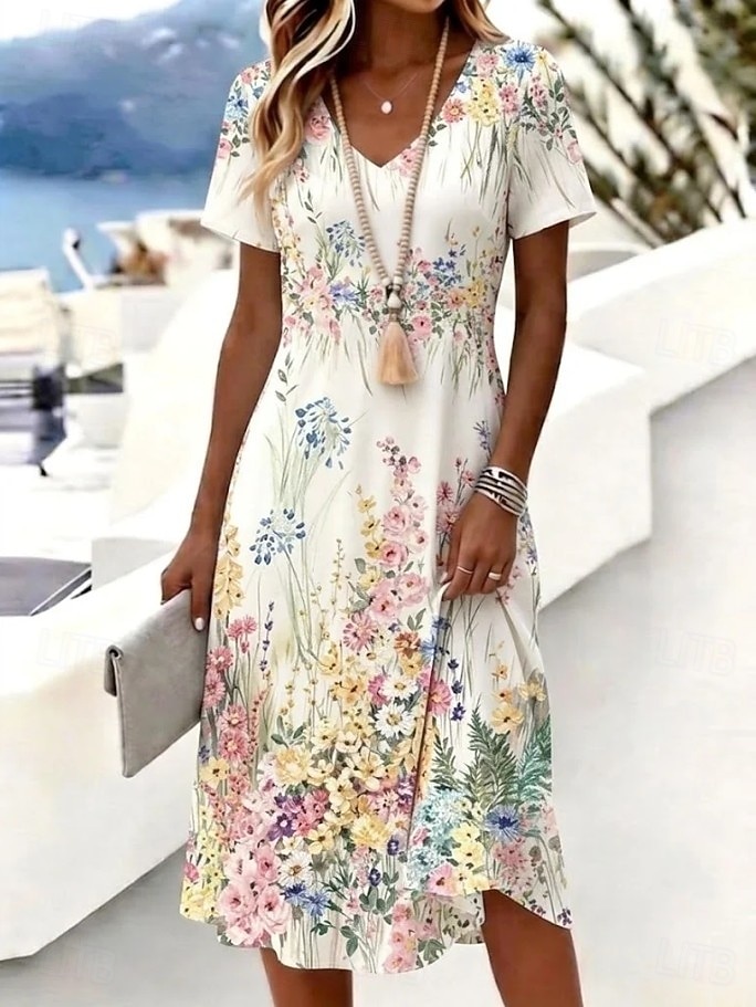 easter boho dress Soft floral button-down maxi with a tie waist and flutter sleeves, perfect for a romantic spring day., #springfashion #easter #floral #maxi #boho