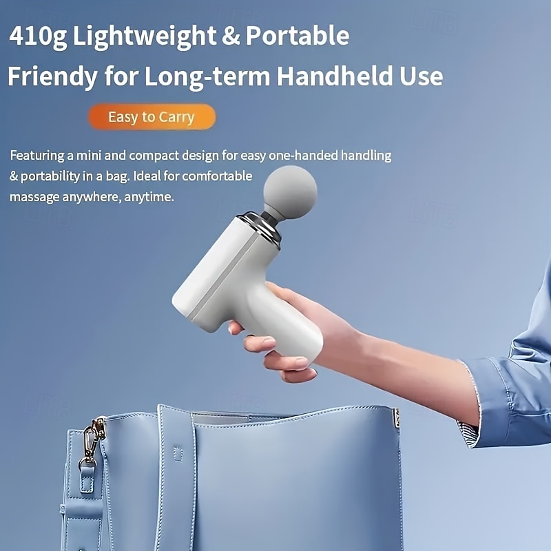 Mini Massage Gun, Deep Tissue Percussion Massager for Athletes & Home, Portable Handheld Muscle Massager with 4 Interchangeable Heads, USB Rechargeable, Quiet Power for Back Neck Shoulder Relief 2026 - $37.99 –P5