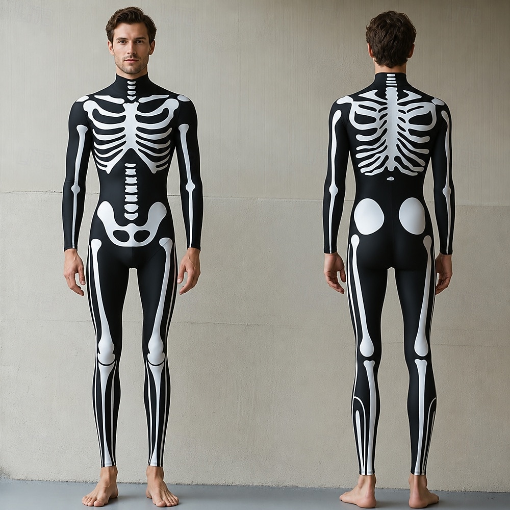 Carnavalskostuum Full Body Suit Zentai-Pakken Met Patroon Cosplay kostuum Masker Opdrukken Sexy kostuum Halloween Voor heren Dames Jongens Kostuum voor Feest Prestatie Maskerade Kinderen Volwassenen 2026 - $33.99 –P2