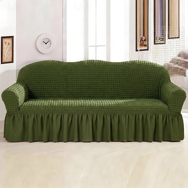 Country Style 3D Stretch Sofa Cover with Skirt, Washable Elastic Couch Slipcover for 1/2/3/4 Seater, Fitted Furniture Protector 2026 - $47.99 –P16
