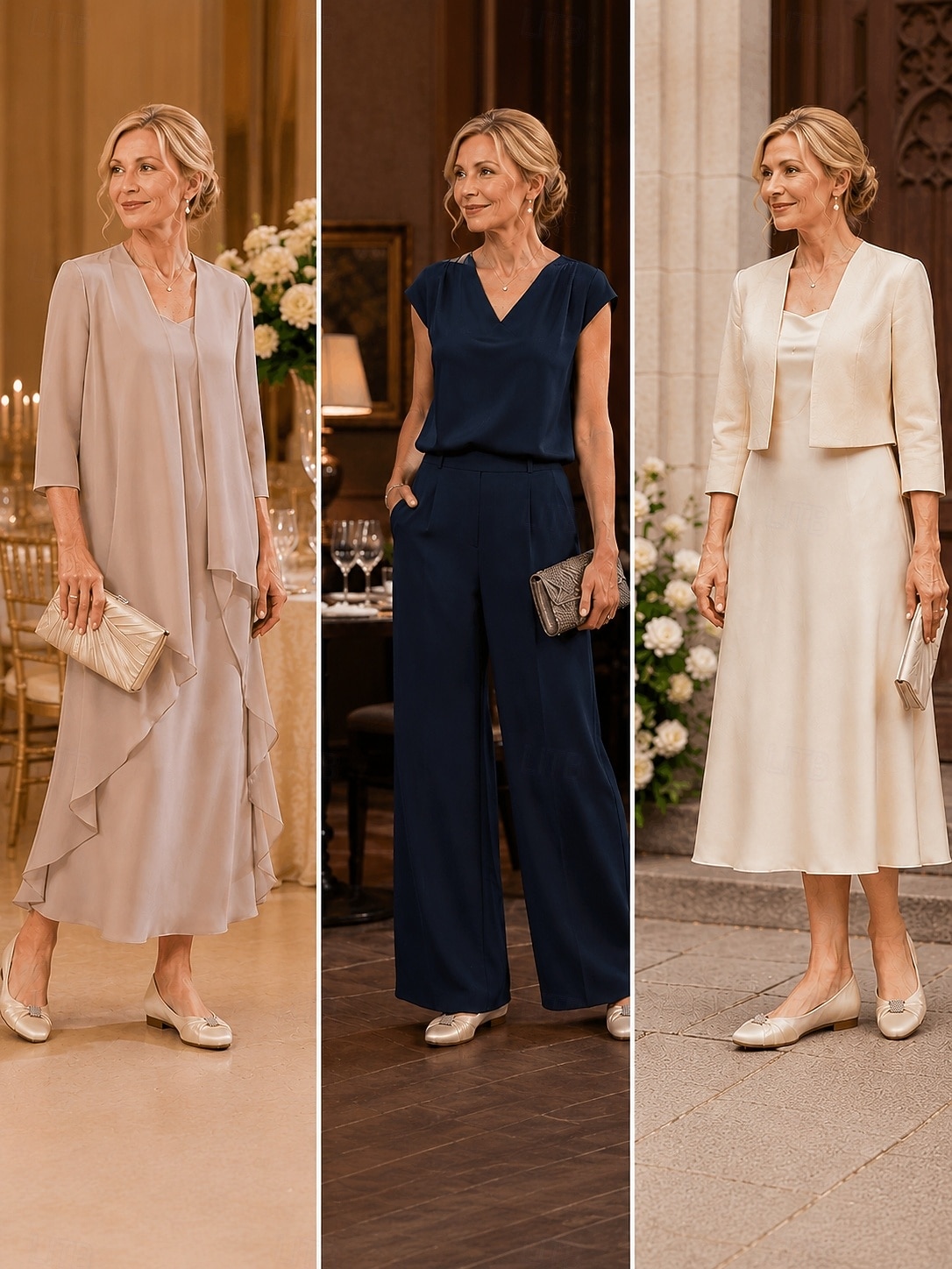 scarpe da sposa con tacco basso per la madre della sposa – eleganti scarpe da sera in raso color champagne per matrimoni formali del 2026 a $59.99 –P1