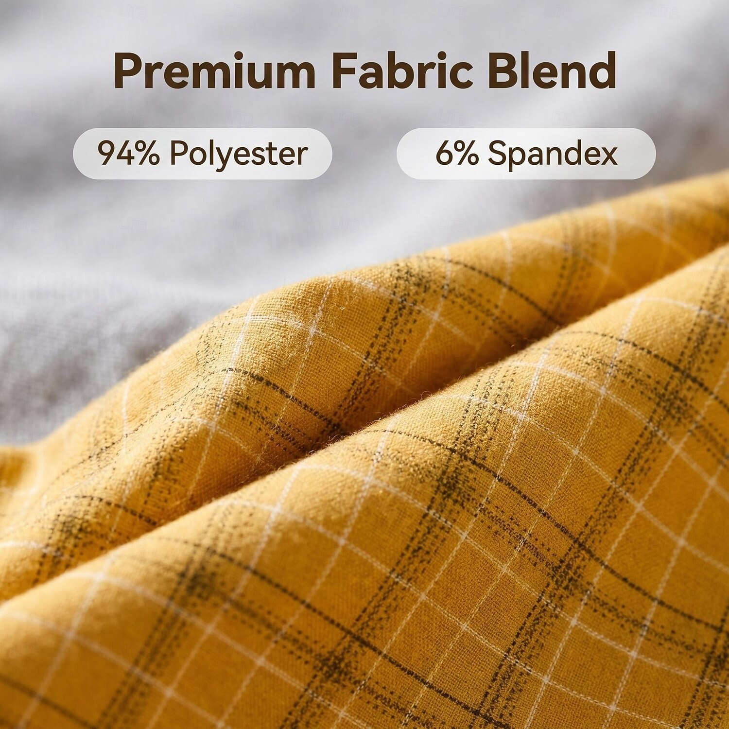 Voor heren Overhemd Overhemd met knopen Ruitjes Casual Dagelijks Lichtgeel Rood Lange mouw Strijkijzer Zomer Lente Kleding Lapwerk 2026 - $31.99 –P3