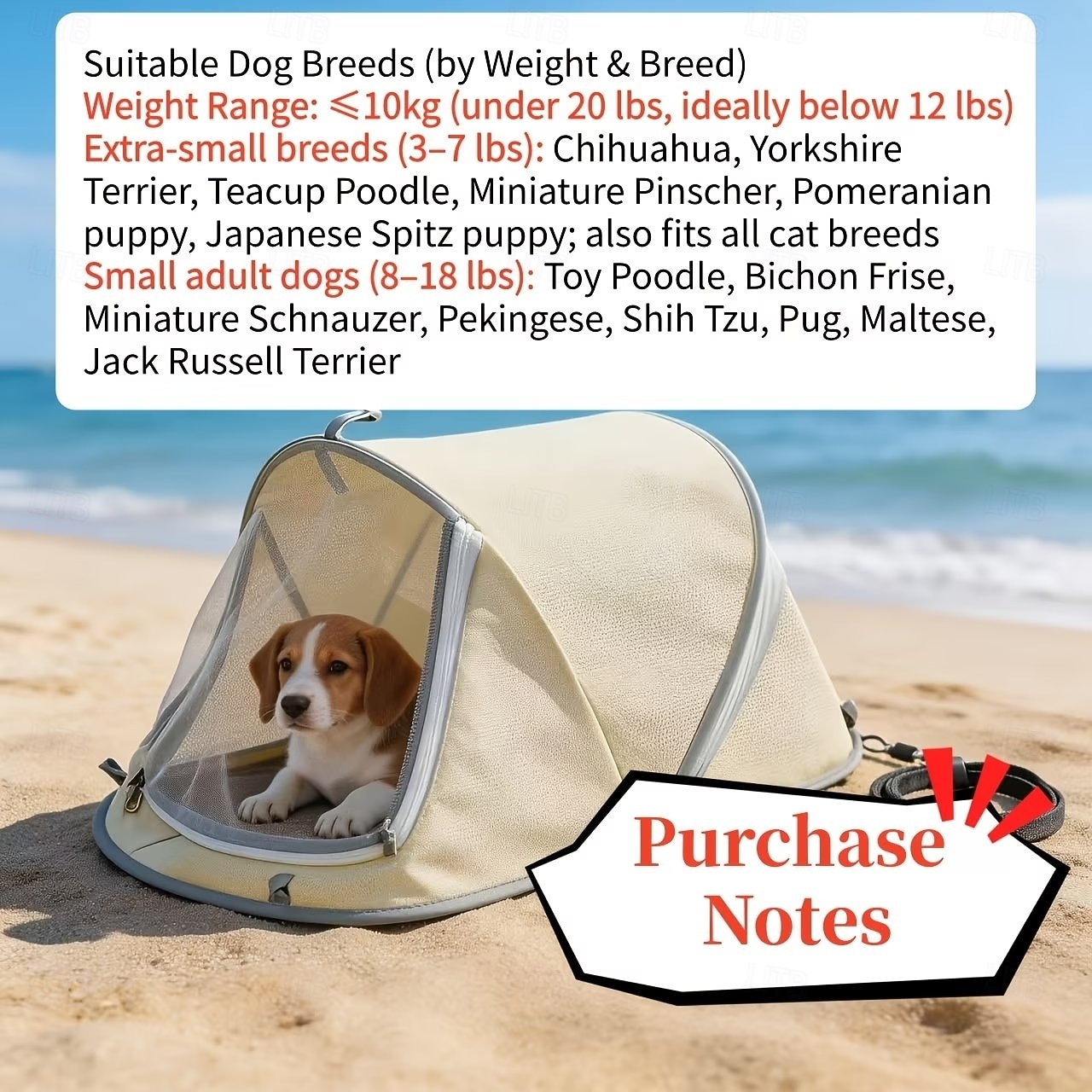 Collapsible Pet Tent (suitable For Cats And Dogs), Breathable Mosquito-proof Mesh Design, Indoor And Outdoor Dual-use Pet Bed, Suitable For Home, Camping, Grassland, Beach 2026 - $22.99 –P8