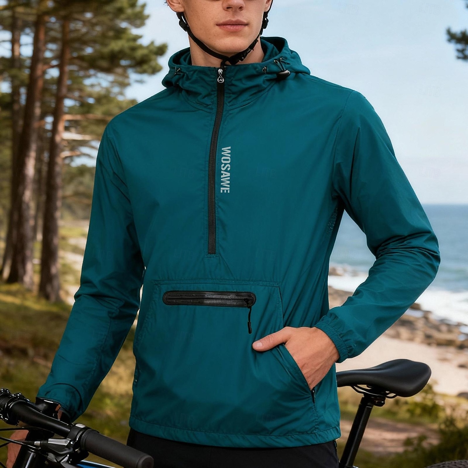 WOSAWE  Spring/Summer Men's Windproof Multi-Pocket Cycling Jacket for Outdoor Sports,Hiking, and Biking 2026 - $39.99 –P8