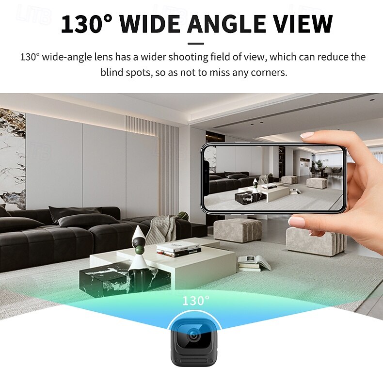 1080p mini beveiligingscamera wifi draadloze binnencamera voor thuis, huisdieren en baby's met app voor weergave op afstand, nachtzicht, bewegingsdetectie, kleine nanny bewakingscamera, kleine 2026 - $51.99 –P17