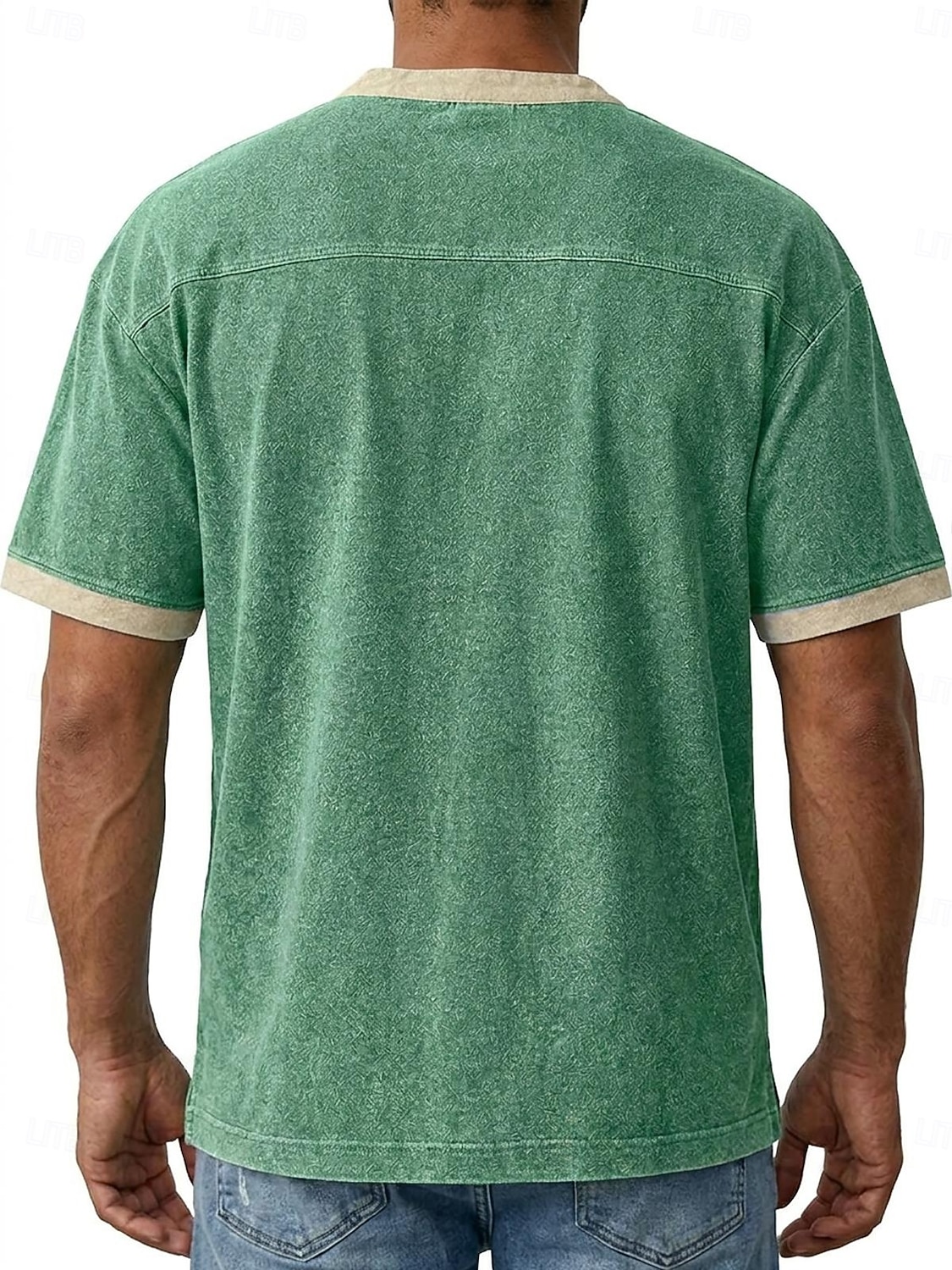 Hombre Camiseta Camisa vaquera Camisa 100% algodón con lavado ácido Manga Corta cuello con cordones Otoño invierno Primavera Otoño Plano Vintage Ropa de calle Casual Bolsillo Lavado Casual Hogar Calle 2026 - $35.99 –P2