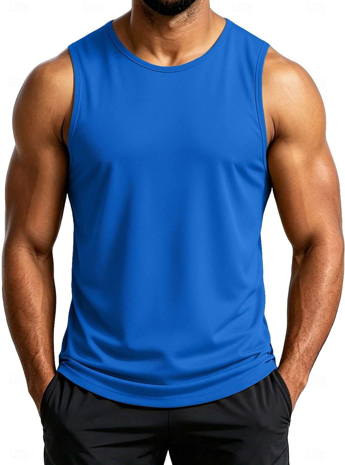 Men's Tank Sleeveless Round Neck Summer Solid Color Sports Soak Off Quick Dry Plain Casual Activewear Light Khaki Light Green Royal Blue Top Tee for Men 2026 - $17.99 –P4