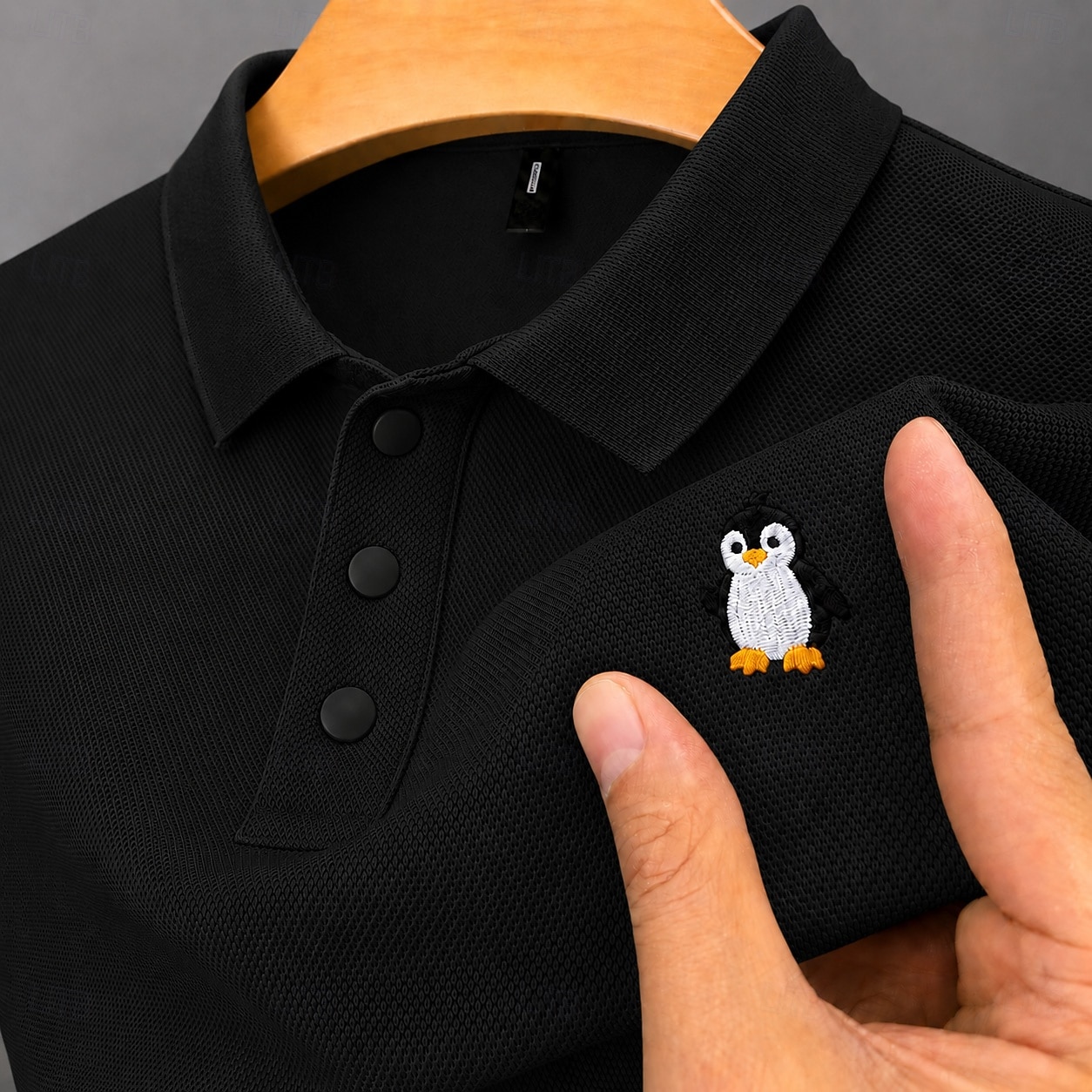 Bărbați 100% Βαμβάκι Polo brodat Casual Afaceri Răsfrânt Manșon scurt De Bază Timp Liber Culoare solidă Texturat Brodat Nasturi Primavara vara Albastru piscină Alb Negru Verde Deschis Trifoi 100 2026 - $35.99 –P10