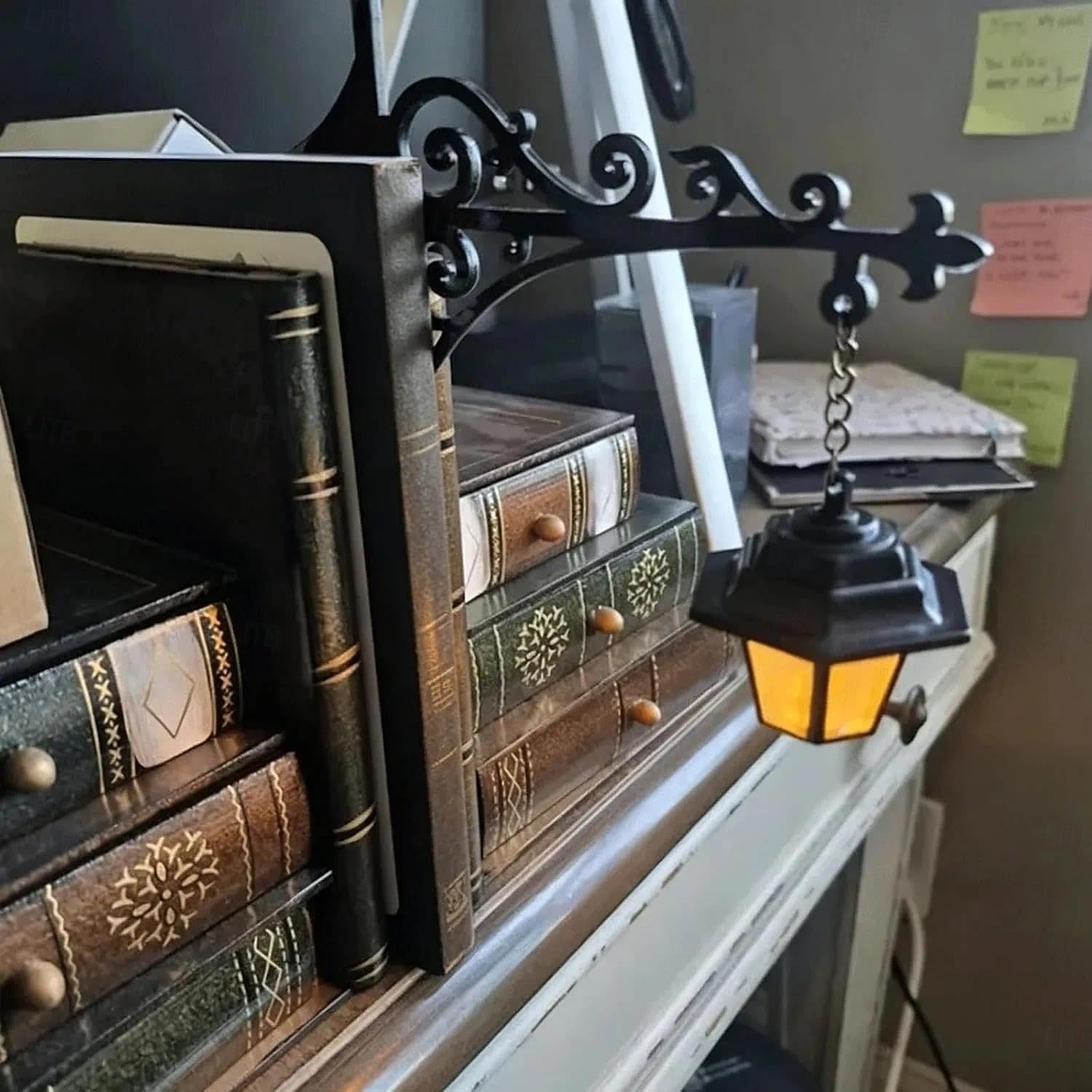 Bibliothekslaterne – dekorative Bücherregalbeleuchtung, wiederaufladbar, mit Fernbedienung, für Bücherwürmer, antike LED-Leseecke als Dekoration für Arbeitszimmer und Bibliothek 2026 - $28.99 –P7