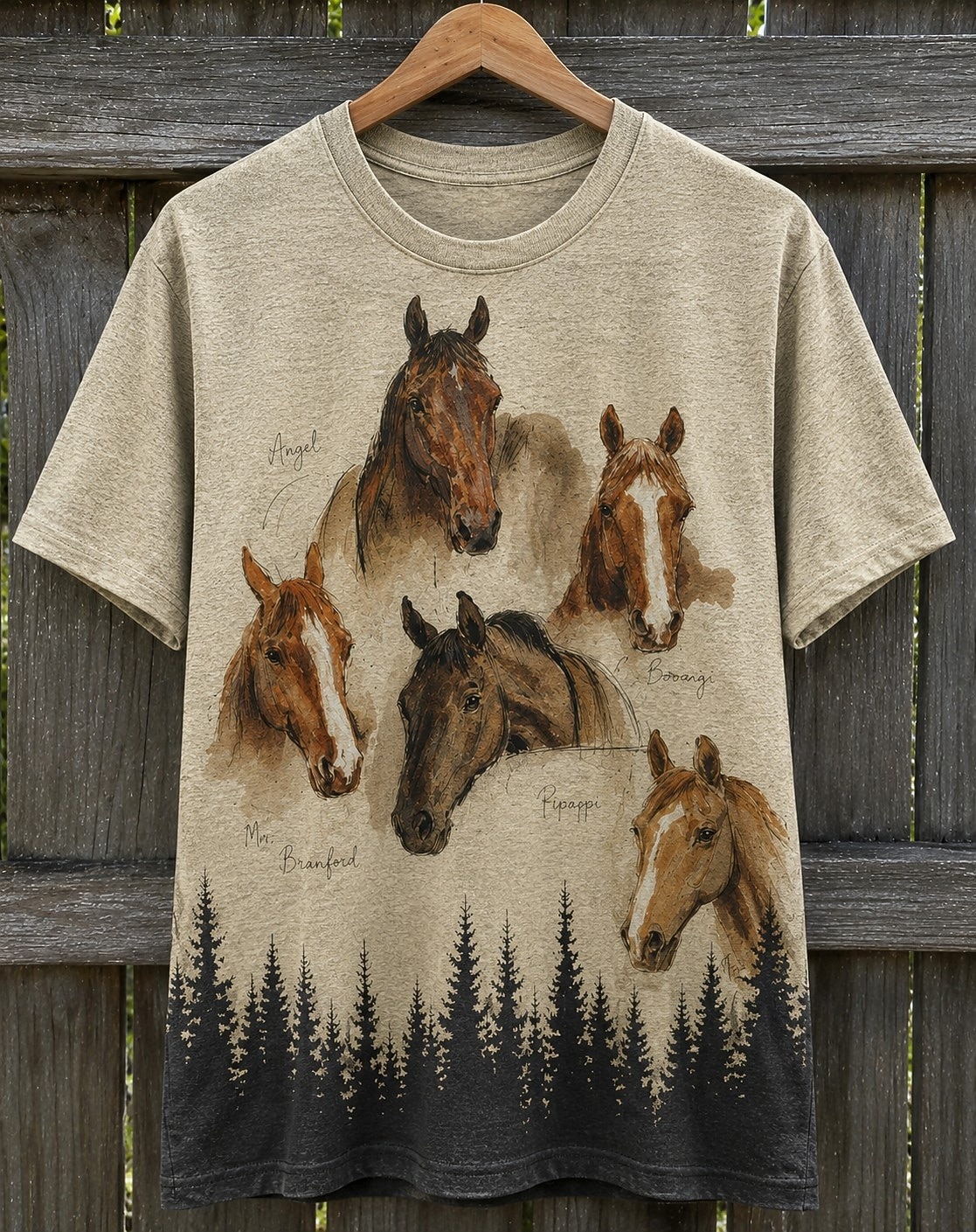 Women's Western Boho T Shirt Print Graphic Animal Cat Vintage Stylish Classic Short Sleeve Crew Neck Round Neck Regular Tops Casual Daily Weekend Khaki Light Brown Sky Blue Summer Spring 2026 - $21.99 –P2