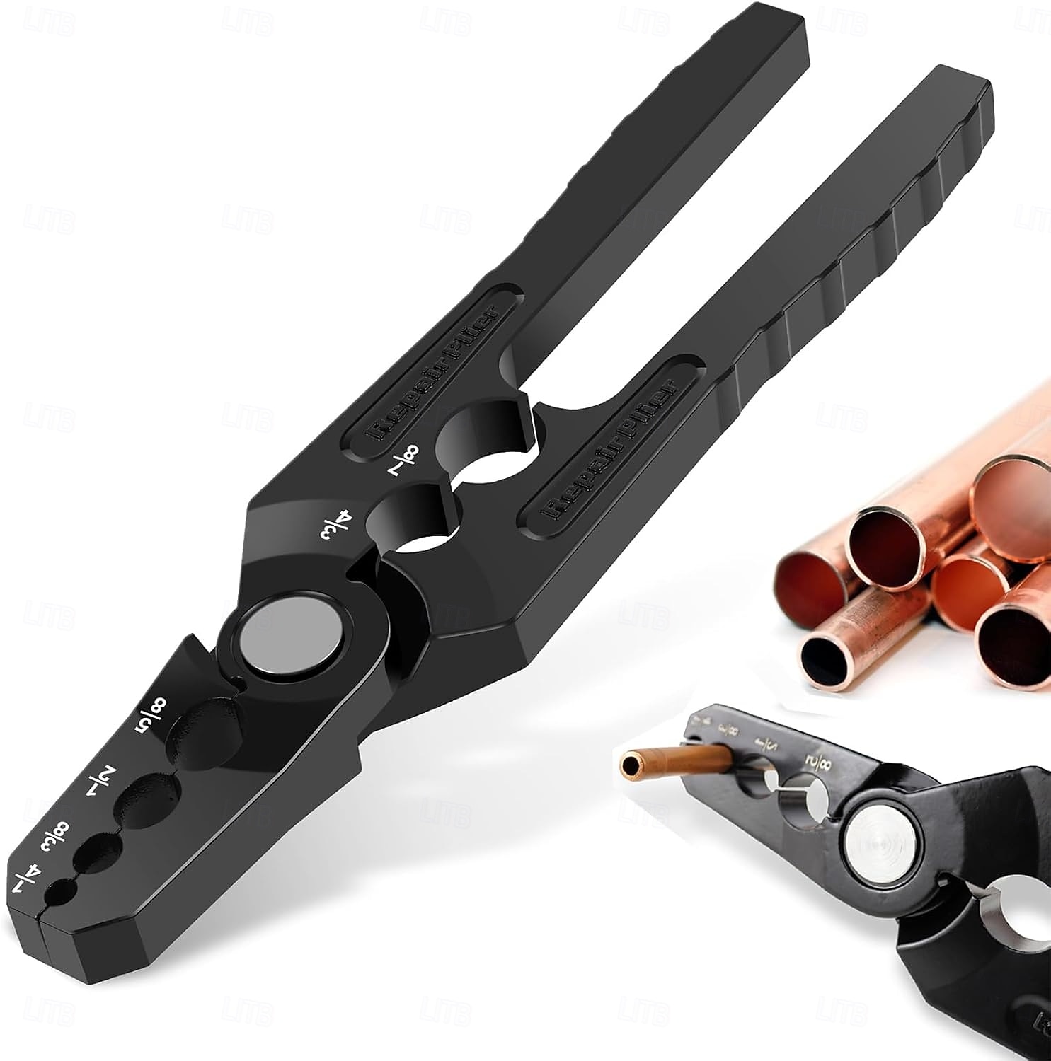 6-Hole Multi-Size Copper Pipe Repair & Rounding Tool, Copper Tube Rounder 6 Hole Aluminum Alloy Pipe Rounding, Suitable for 1/4, 3/8, 1/2, 5/8, 3/4, and 7/8 inch Coppers Aluminum Pipes 2026 - $44.99 –P1