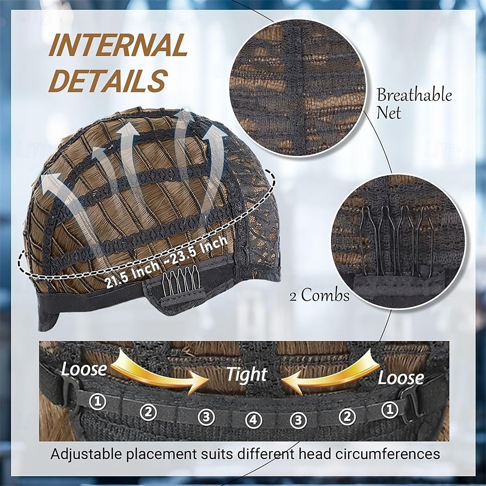 parrucca corta liscia da uomo marrone con riga centrale, parrucca sintetica resistente al calore, parrucca divertente per uomo, per uso quotidiano, feste, cosplay, costume di Halloween del 2026 a $29.99 –P2