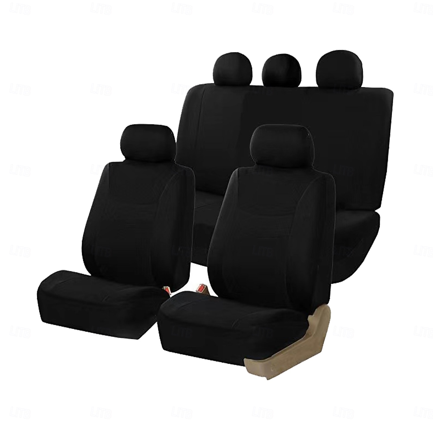 Set completo di 9 coprisedili universali per auto, in tessuto a rete di poliestere traspirante, per auto, SUV, berline e camion. Eleganti accessori per interni bicolore, facili da installare. del 2026 a $34.99 –P2