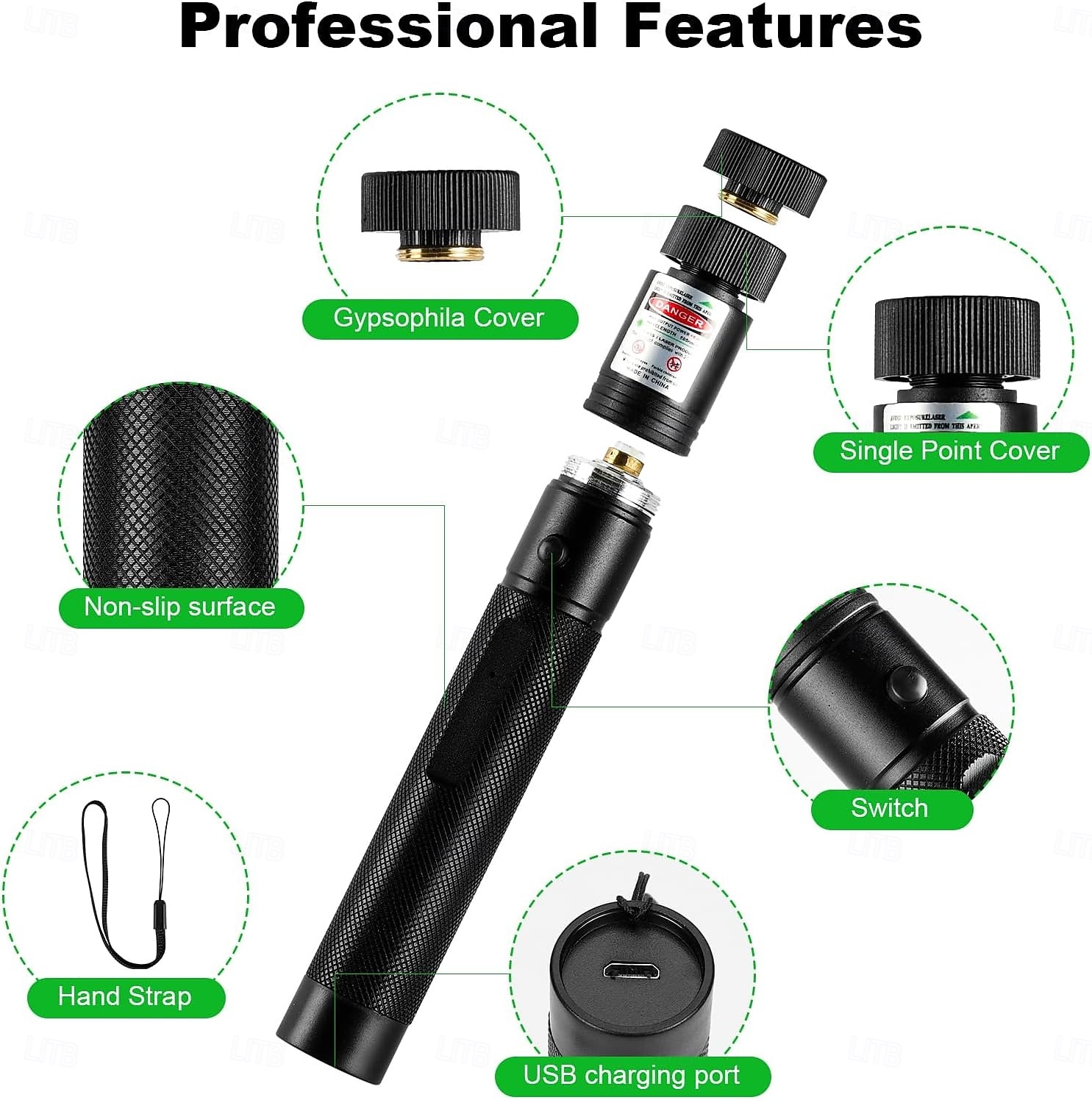 USB Rechargeable Laser Pointer Light for Outdoor Hunting Hiking Camping Long Range Laser Beam Green Laser Pointer 2026 - $16.49 –P2