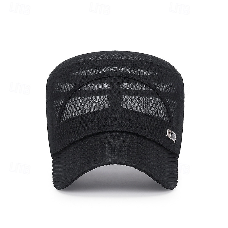 Baseballkappe mit flachem Schirm für Herren, verstellbarer, stylischer Sommerhut mit Sonnenschutz, Freizeitaccessoire für Outdoor-Sportarten wie Angeln und mehr, Accessoires für Erwachsene 2026 - $9.99 –P3