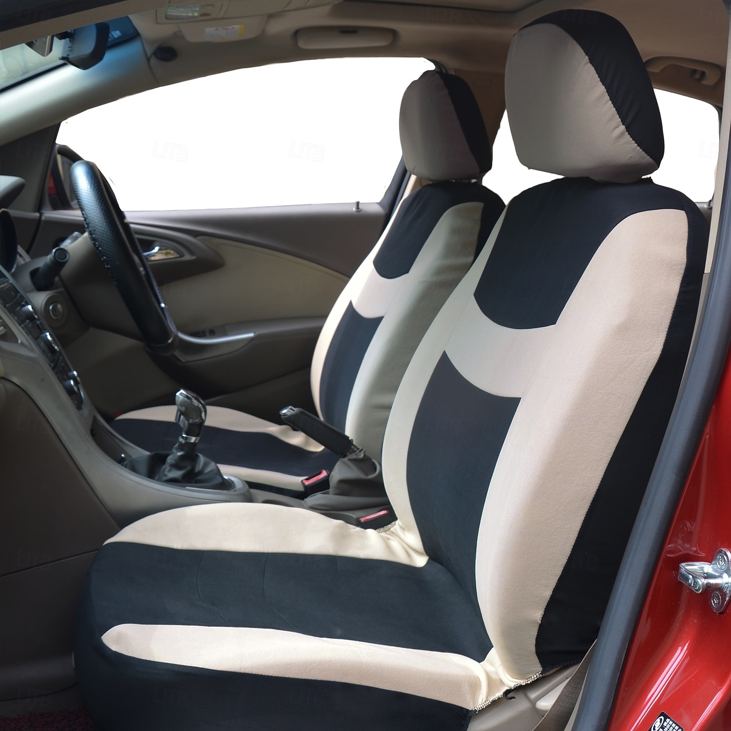 Set completo di 9 coprisedili universali per auto, in tessuto a rete di poliestere traspirante, per auto, SUV, berline e camion. Eleganti accessori per interni bicolore, facili da installare. del 2026 a $34.99 –P18