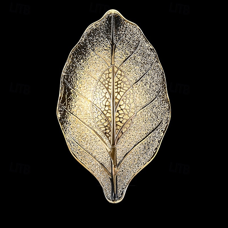 Gold LED wall lights, modern wall lights, bionic leaf vanity lamps for bathroom, bedside table wall lamp, perfect for bedroom, living room 2026 - $138.99 –P10
