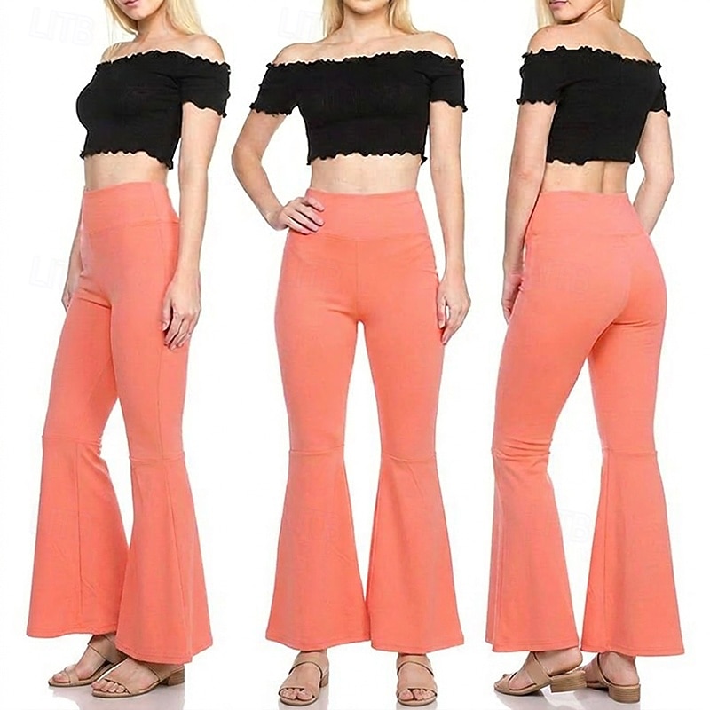 Anni '70 Disco Y2K Pantaloni a zampa d'elefante Pantaloni a zampa Bambola Costume Per donna Giorno dei Re Casual Quotidiano Parata dell'Orgoglio Mese dell'orgoglio Adulti Pantaloni del 2026 a $20.99 –P13