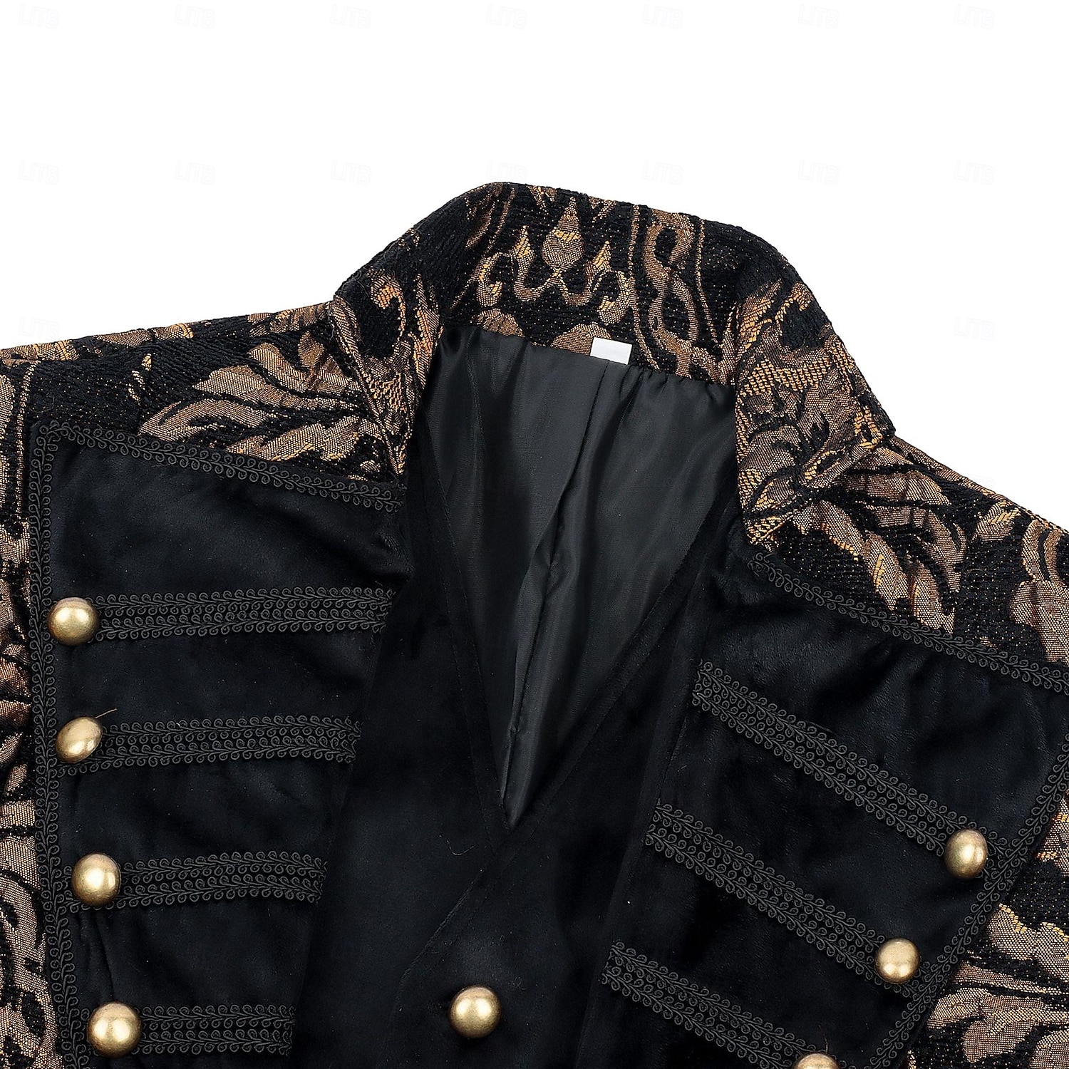 Retro Vintage Medieval Renascentista Casaco Manga Comprida Príncipe Vampiros Pirata Nobre Jacquard Fantasia Homens Pirata Fantasia Real Dia Das Bruxas Carnaval Festa feira renascentista LARP Adulto de 2026 por $91.99 –P10