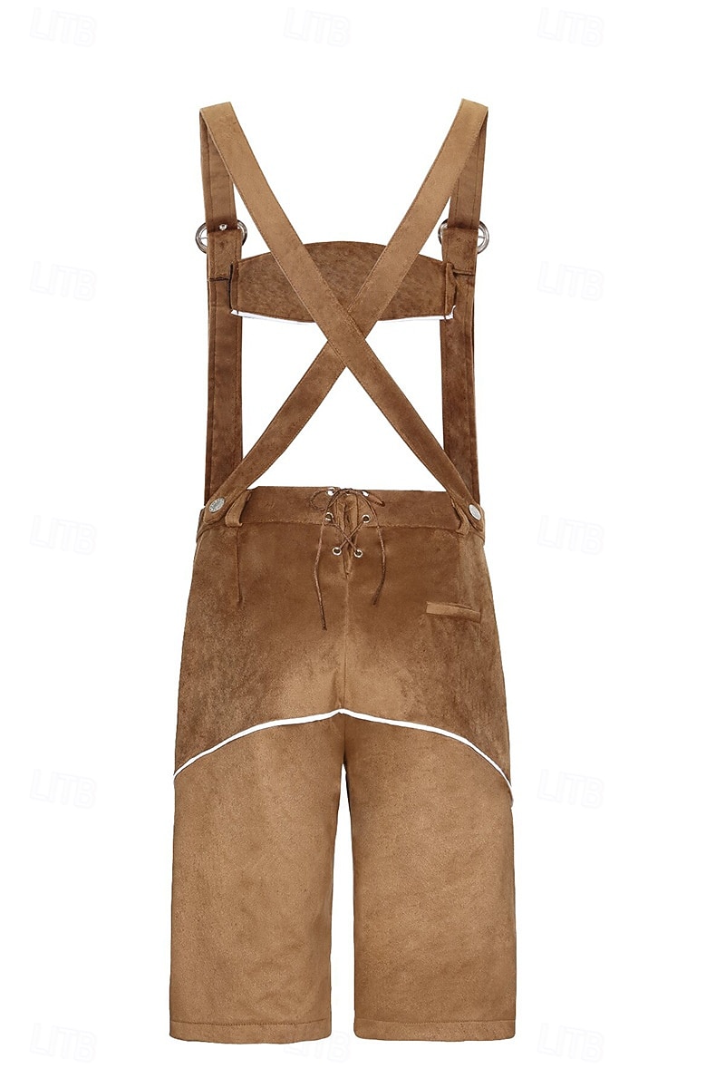 Oktoberfest Bundhosen Shorts Lederhosen Knee Length Embroidered German Alpine Heritage Wiesn Men's Carnival Beer Festival Traditional Style Cloth 2026 - $68.99 –P2