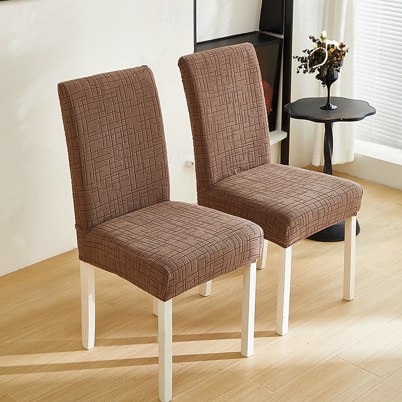 Polar Fleece Fabric Dining Chair Cover, Stretch Elastic Chair Slipcover for Home Hotel, Washable Removable Soft Seat Protector 2026 - $15.49 –P8