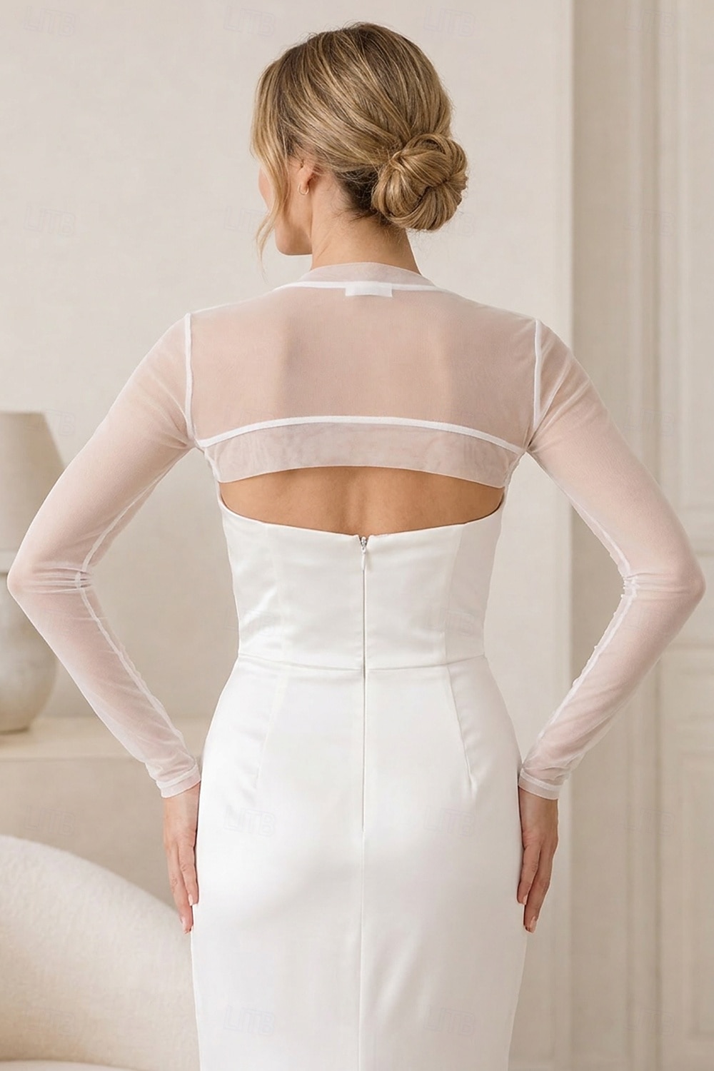 Schals Damenumhang Elegant Rein Sonnenschutz Langarm Tüll Hochzeit Schals Mit Unifarbe Für Party Frühling & Sommer 2026 - $34.99 –P2