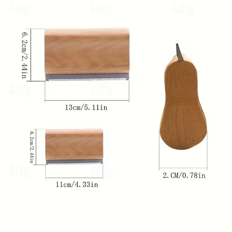 Wood PET Cat Dog Horse Removal Shedding Grooming Tool Hair Brush Comb Long Hair self-Cleaning 2026 - $16.99 –P7