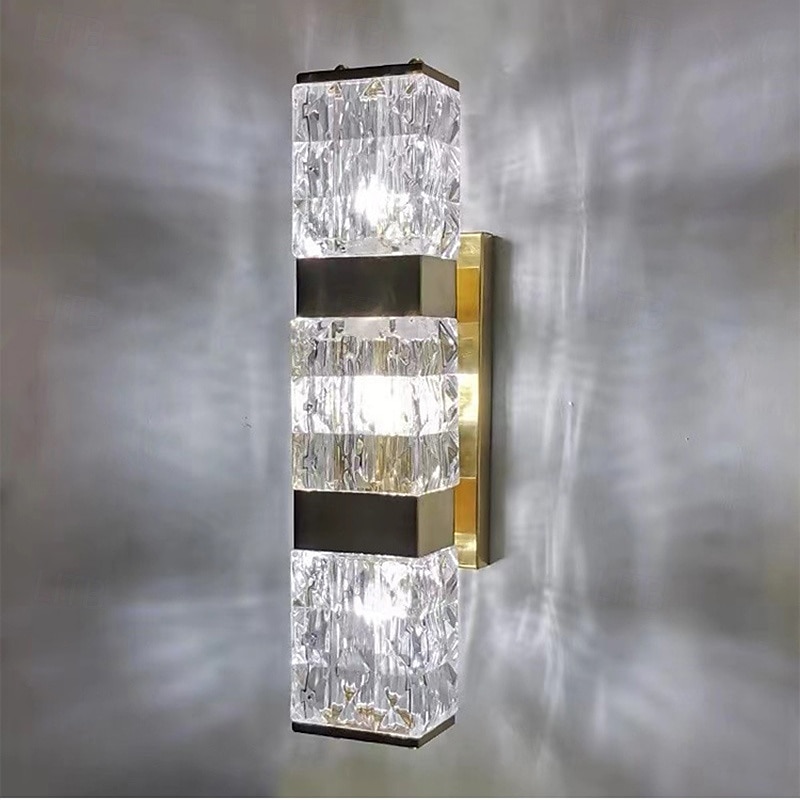 Crystal wall sconces, indoor bathroom vanity wall accessories, vintage gold wall-mounted lights, bedroom, bedside table, hallway, dining room decor 2026 - $265.29 –P6