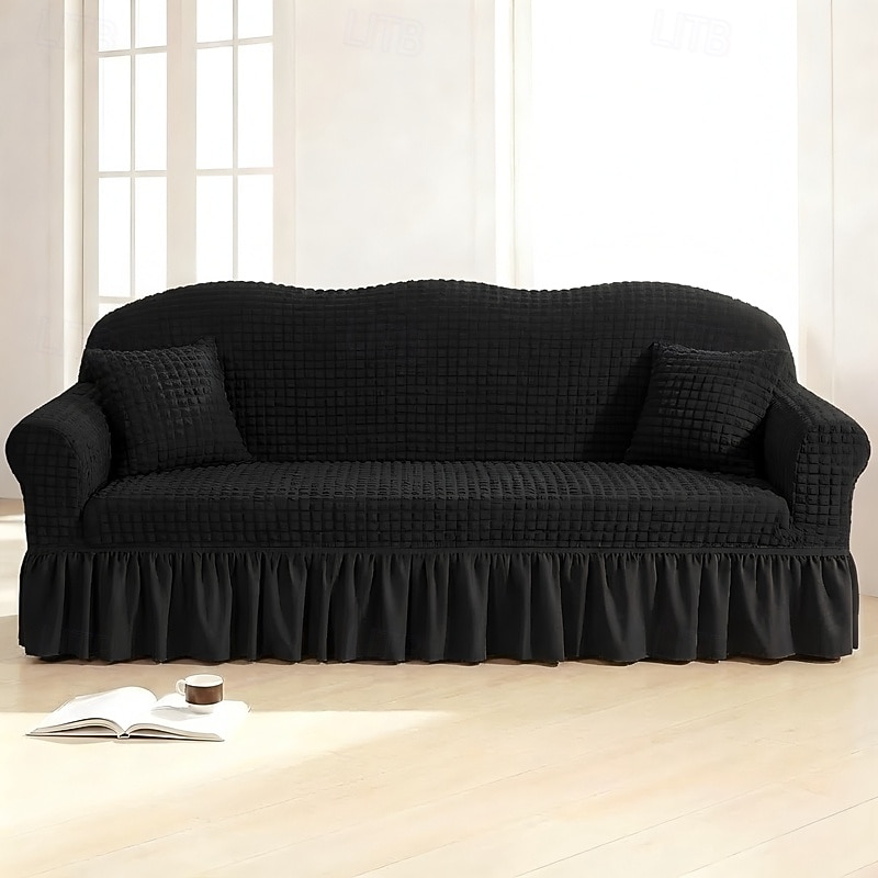 Country Style 3D Stretch Sofa Cover with Skirt, Washable Elastic Couch Slipcover for 1/2/3/4 Seater, Fitted Furniture Protector 2026 - $47.99 –P22
