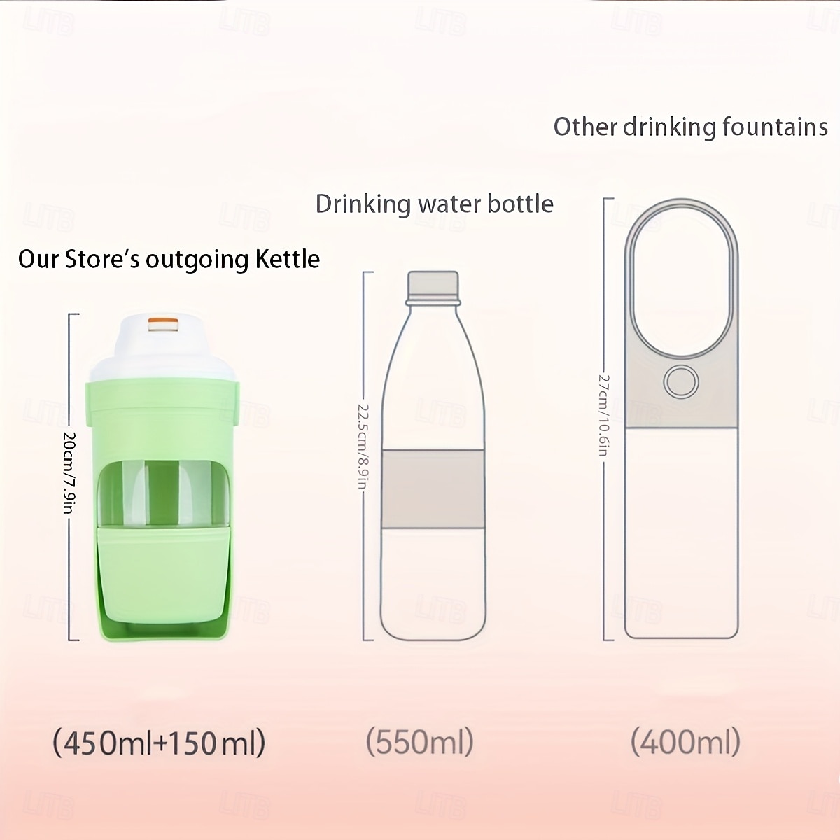 lekvrije draagbare waterfles voor honden, reisdrinkbeker voor honden, opvouwbare reisbeker/drinkbeker 2026 - $25.99 –P10
