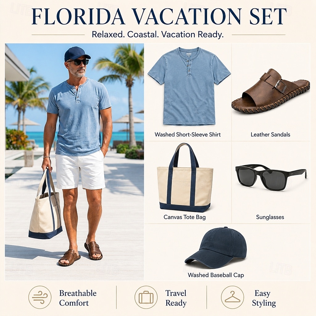 Men's Brown Fisherman Slide Sandals – Breathable Open-Toe Comfort Sandals, Lightweight Summer Footwear for Beach Vacations, Cruises, Travel and Everyday Leisure 2026 - $42.99 –P1