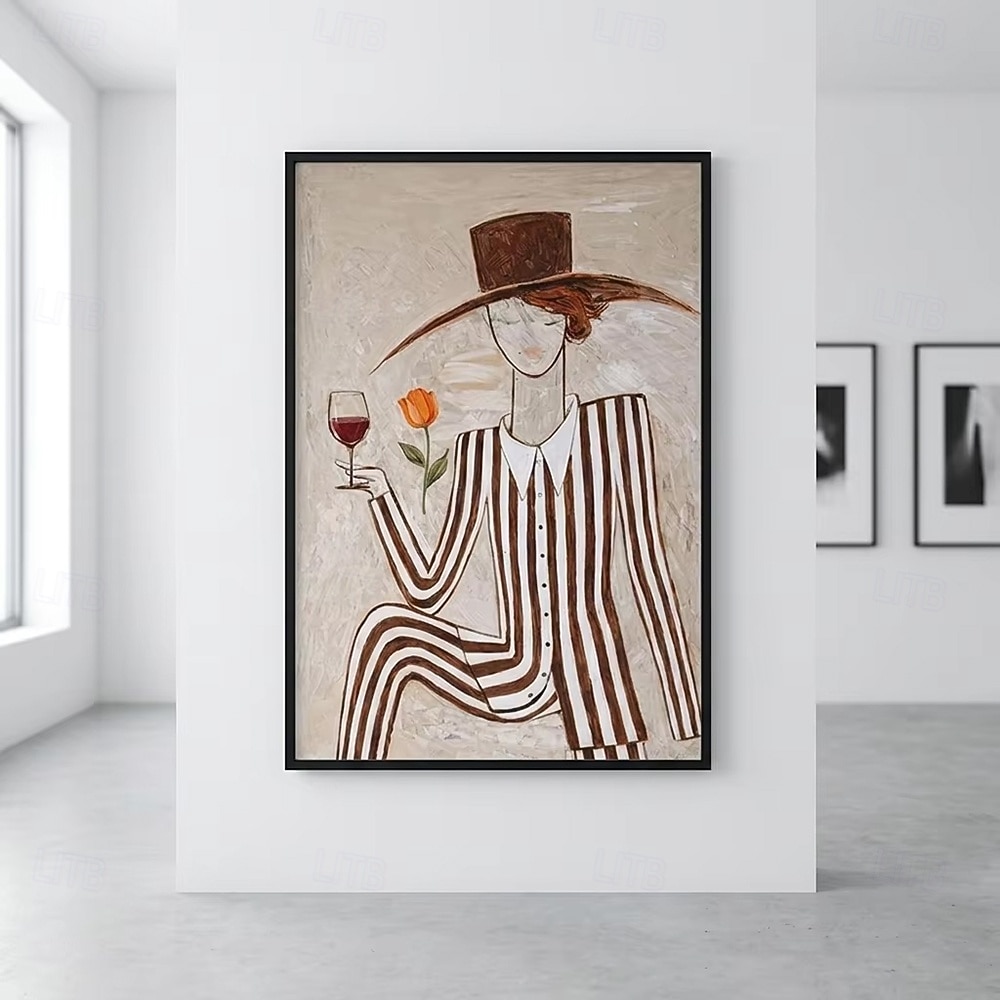 Mintura Handpainted Figures Oil Painting On Canvas Wall Art Modern Decoration Abstract Picture For Home Hotel Decor Rolled Frameless Unstretched Painting 2026 - $77.99 –P3