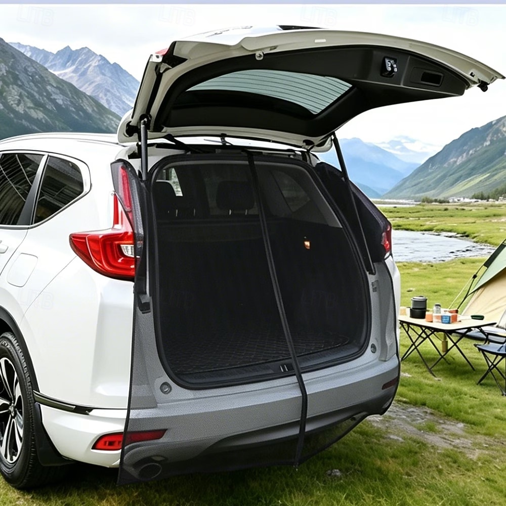 Magnetisch muggennet voor de kofferbak van de auto, geschikt voor zomerkamperen en picknicken, geventileerd anti-muggenscherm voor autoritten, universeel net voor de kofferbak van een SUV, muggennet 2026 - $27.99 –P1